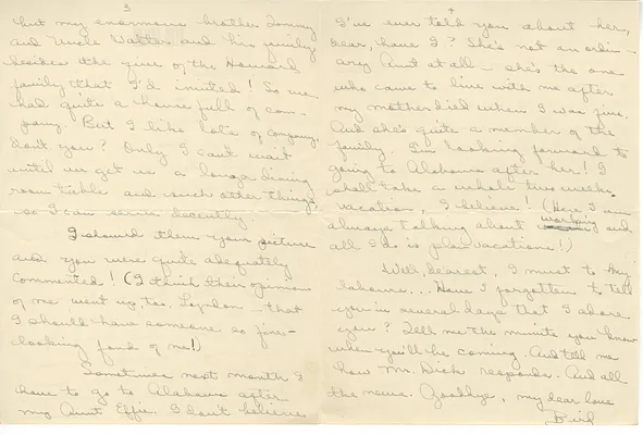 Letter from Lady Bird Taylor to Lyndon Johnson