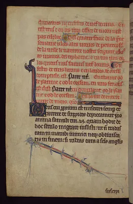 Leaf from Hours and Psalter