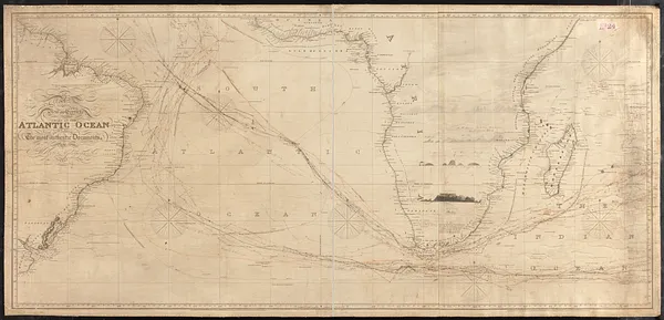 A new and correct chart of the Atlantic Ocean
