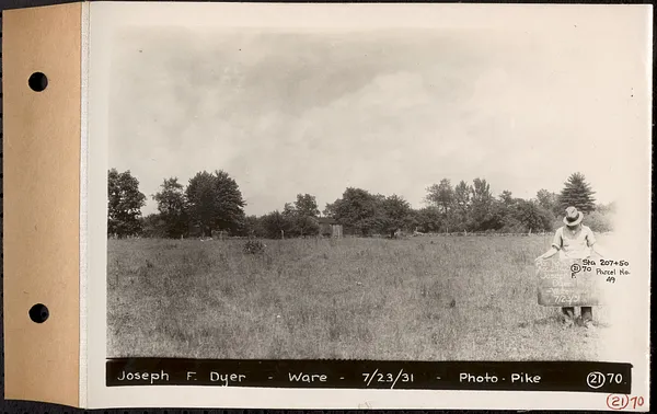 Contract No. 21, Portion of Ware-Belchertown Highway, Ware and Belchertown, land of Joseph F. Dyer, Plan No. S-5 Ware, Mass., Jul. 23, 1931