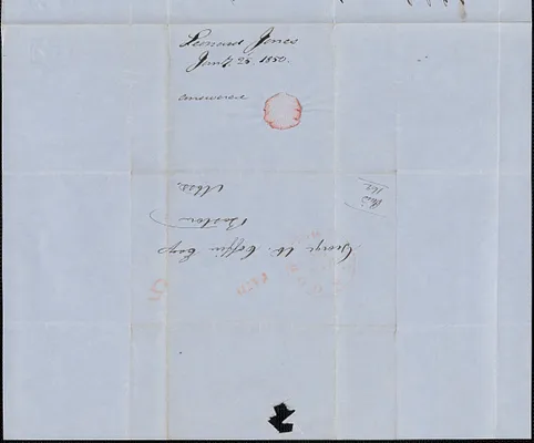 Leonard Jones to George Coffin, 25 January 1850
