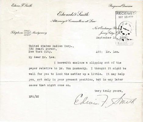 Letters Received to Mr. Lee [C.B. Lee], September 10, 1928