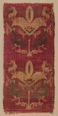 Palmettes and Birds from a Tunic or Curtain