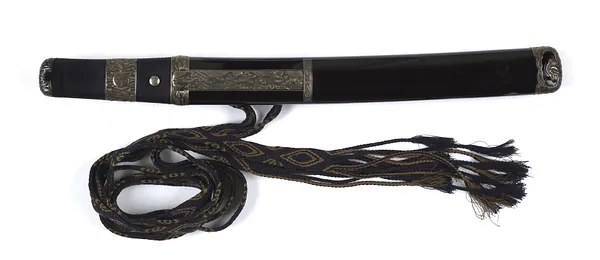 Dagger (aikuchi) with wave design on silver mountings (includes 51.1152.1-51.1152.4)