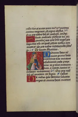 Saint Martin Gives Alms to a Beggar Holding up a Bowl