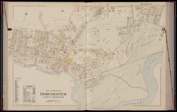 Atlas of Dorchester, West Roxbury and Brighton, city of Boston