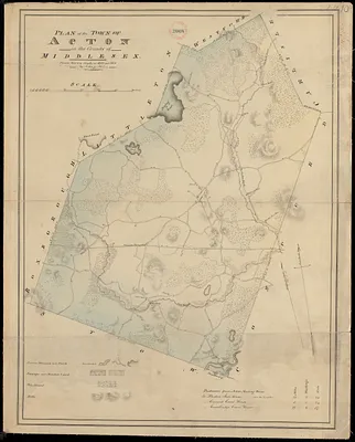 Plan of Acton made by John G. Hales, dated 1831
