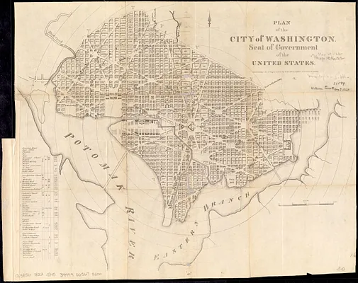 Plan of the city of Washington, seat of government of the United States
