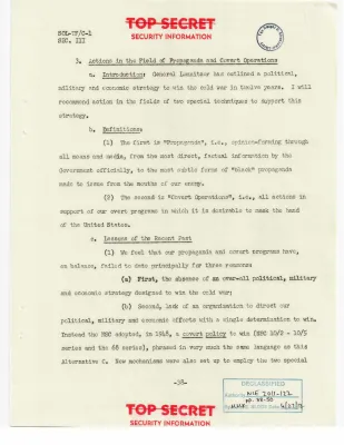 Report to the National Security Council by Project Solarium Task Force C - Part 2 of 9