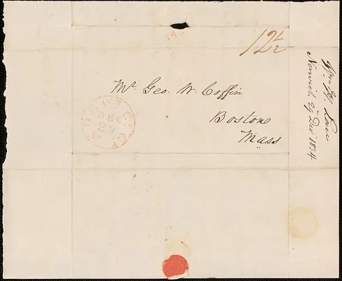 William Law to George Coffin, 29 December 1834