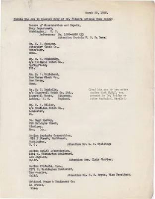 List, March 22, 1926