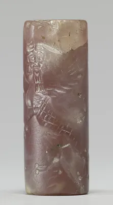 Cylinder Seal with Human-Headed Griffin Attacking a Horse