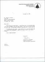 Correspondence: Letter from Catherine A. Offinger (WHOI - Research Assistant Deep Submergence Laboratory) to Dr. Eugene A. Silva (Office of Naval Research).