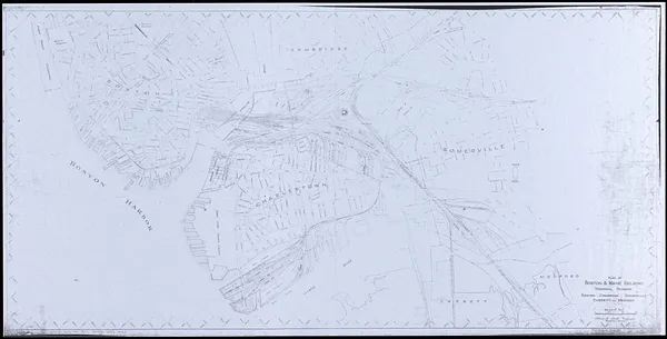 Plan of Boston & Maine Railroad terminal division Boston, Cambridge, Somerville, Everett and Medford