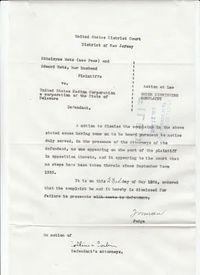 Deposition, May 23, 1936