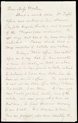 Letter from Samuel May, [Boston?, Mass.], to Miss Weston, Wednesday, March 10th, [1852?]