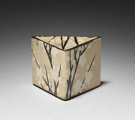 One of Five Serving Bowls (Mukozuke) with Prunus Design