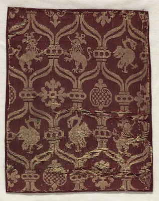 Fragment of Silk Damask