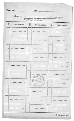 Blank Observer Form