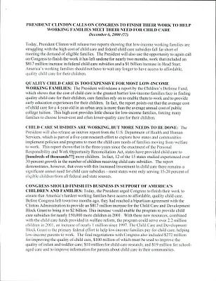 Child Care - 12/6 Event