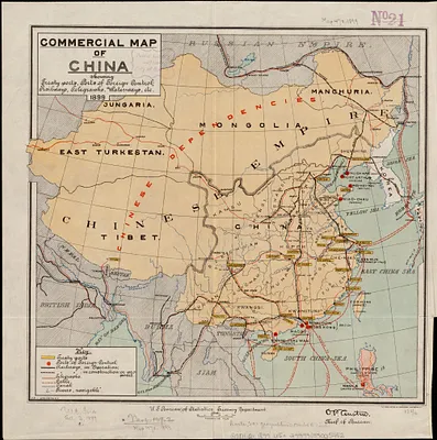 Commercial map of China