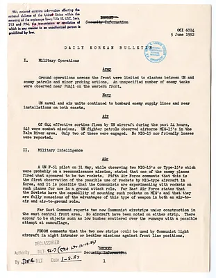 Memorandum, Daily Korean Bulletin