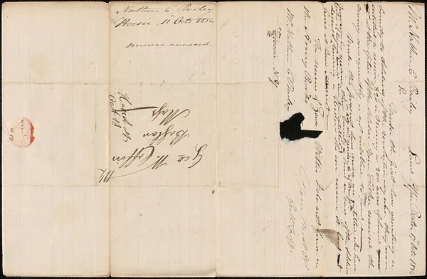 Nathan C. Bailey to George Coffin, 11 October 1834