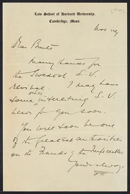 Herbert Brutus Ehrmann Papers, 1906-1970. Sacco-Vanzetti. Miscellany. Box 15, Folder 10, Harvard Law School Library, Historical & Special Collections