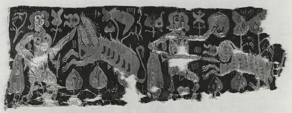 Wall Hanging or Curtain Fragment with Hunt Scene