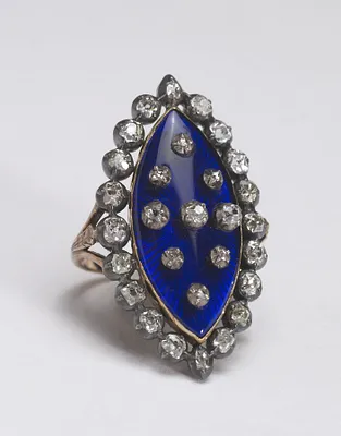 Navette-Shaped ""Heavens"" Ring