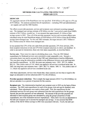 Impact of Republican Budget Cuts on Medicaid 04/30/95