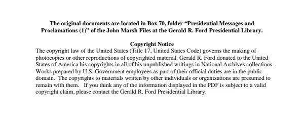 Presidential Messages and Proclamations (1)