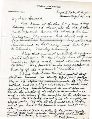 Letters Received to Howard [H.H. Barker], September 5, 1928