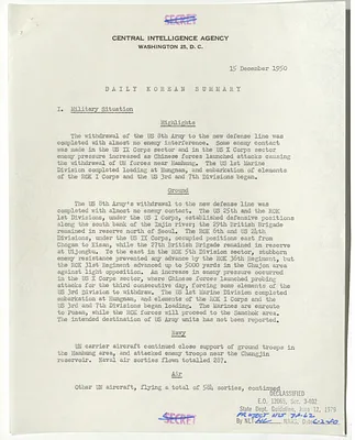Memorandum, Daily Korean Summary