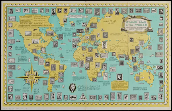 The Philatelic Institute's stamp map of the world