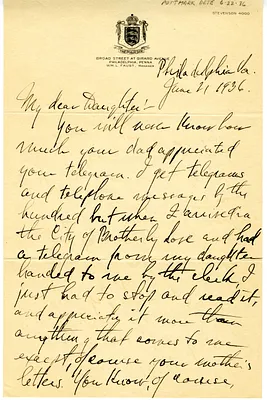 Letter from Harry S. Truman to Margaret Truman