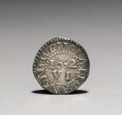 Pine Tree Sixpence (reverse)