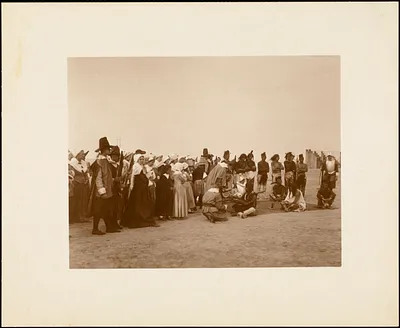 Plymouth Tercentenary Pageant, Massasoit receiving treaty of April, 1621