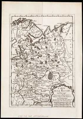 Carte de la Russie en Europe