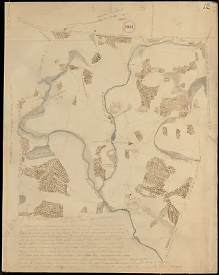 Plan of Stow made by Augustus Tower, dated 1830