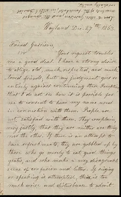 Letter from Lydia Maria Child, Wayland, to William Lloyd Garrison, Dec. 27 'th, 1863
