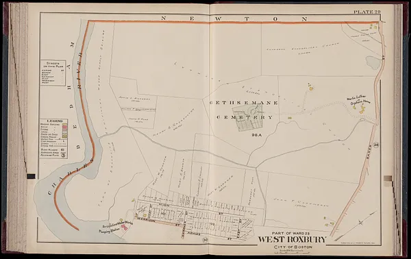 Atlas of Dorchester, West Roxbury and Brighton, city of Boston