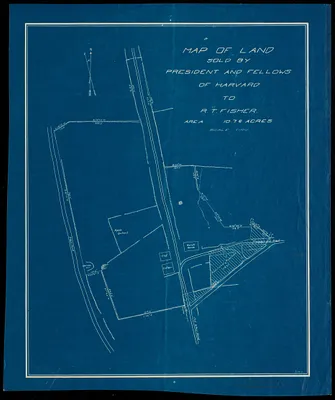 Map of Land Sold by President and Fellows of Harvard to R. T. Fisher