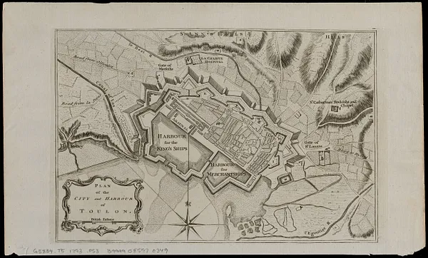 Plan of the city and harbour of Toulon