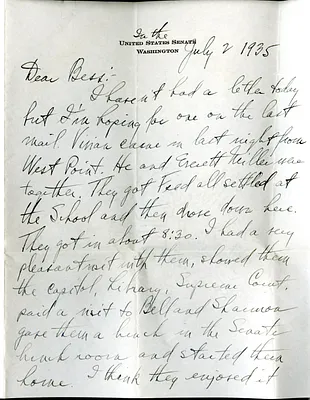 Letter from Harry S. Truman to Bess W. Truman