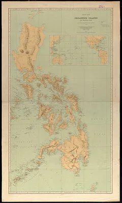 Map of Philippine Islands and adjacent seas