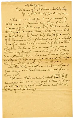 Handwritten Note