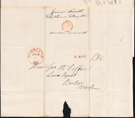 James Smith to George Coffin, 31 May 1836