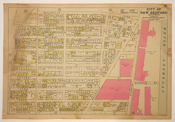 Atlas of the City of New Bedford, Part of Ward 1, plate 30