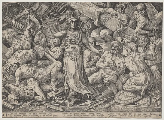 Victory Surrounded by Prisoners and Trophies